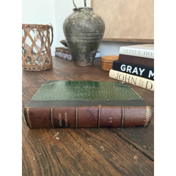 Antique Leather Bound Book 1906 Biografiskt Hanlexikon - Picture 2 of 6